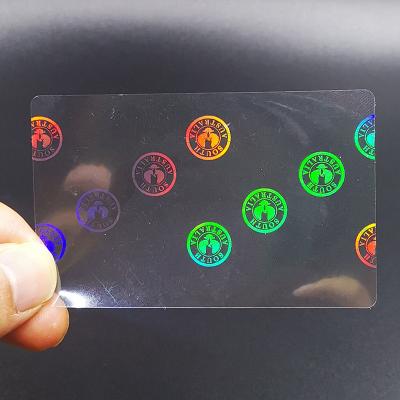 China VIC Transparent SA NSW ID Hologram Overlay Anti-Counterfeit Custom Business Card Security Hologram Overlay for sale