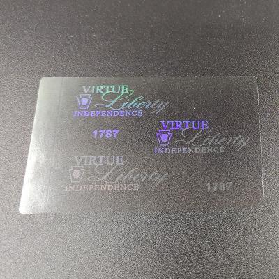 China Anti-Counterfeit Custom Holographic Film Hologram State ID Card Overlaid Florida Hologram For PVC Cards for sale