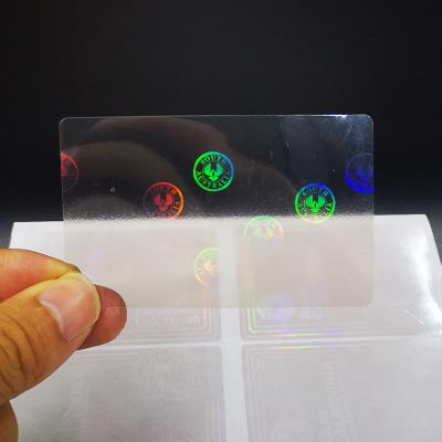 China Anti-Counterfeiting Custom Heat Transfer Hologram VIC NSW SA PVC Card Overlay Hologram Sticker for sale