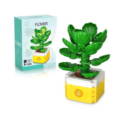 China Building Toy Moyu My 87038 Simulated Flower Potted Building Block Multi Designs Kids Toys Diy Mini Blocks Educational Toys For Gifts for sale