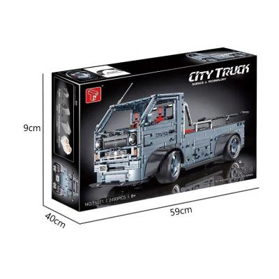 China High-tech Construction Toy T5021 City Truck Car Toys Technolog Engineering Series Vehicle Bricks MOC Assembled Building Block Sets for sale