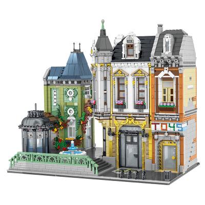 China Toy Urge 10190 Toy Square Big ABS Plastic Building Block DIY Building Block Toys For Kids Street View Building Block Sets for sale