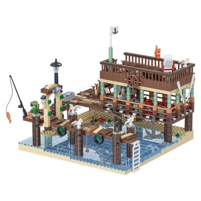 China Construction Toy New Arrival Urge 30101 Fish House Pier Educational Toys Construction Building Block Toys For Children Building Block Sets for sale