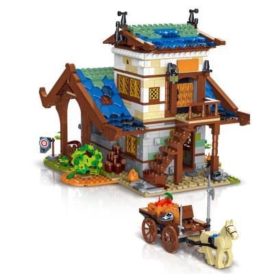 China Construction toy NEW ARRIVAL! DIY Medieval Town Barn 50102 Building Block Bricks Modular Bricks Model Building Blocks Moc Toy Building Block Set for sale