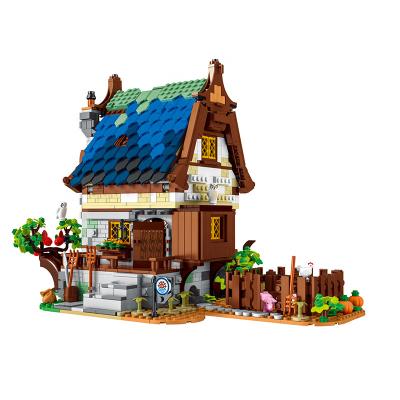 China Toy Urge 50104 Medieval City Watermill Architecture Street View Building Block Creator Expert DIY Collected Toy Building Block Set for sale