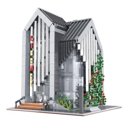 China Construction Toy New Arrival Mork 011001 Modern Legoed Architecture Toy Diy Brain Toy Kids Building Block Sets Building Blocks Bookshelf Toys for sale