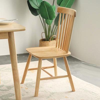 China KD Type Oak Solid Wood Windsor Chair Cafe Restaurant Contemporary Dining Chair for sale