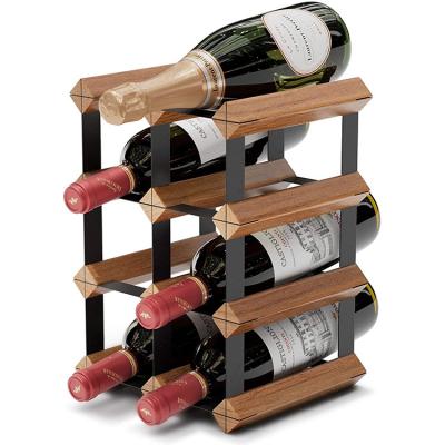 China (Other) Adjustable Wine Oven Bar Custom Veneer Wooden Wine Hanging Rack Under Cabinet Contemporary Wooden Wine Hanging Rack for sale