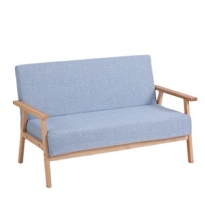 China (Other) New Design Two Seat Wooden Frame Adjustable Sofa For Apartment Furniture Small Leisure Chair for sale