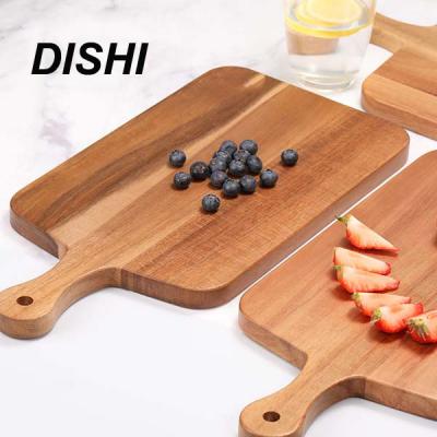 China Stocked Acacia Wood Cutting Board Kitchen Serving Chopper For Meat, Cheese, Bread, Butcher Vegetables &Fruits- Kitchen Block for sale