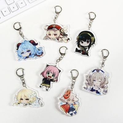 China Custom Acrylic Key Chain Charms / Acrylic Pendants Accessories for sale