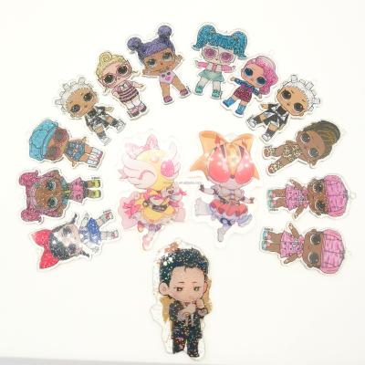 China Charms / Customizable Acrylic Key Chain Key Ring Kawaii Acrylic Cute Pendants 3d Key Chain Plain for sale