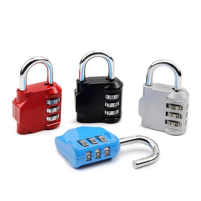 China Security Management B Medium Size Three Position Metal Luggage Key Custom Combination Lock for sale