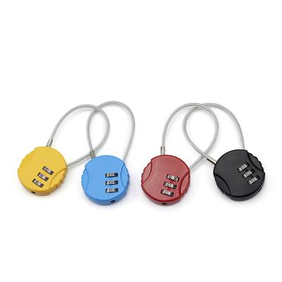 China Widely Used Various Security Management Factory Sale Small Adjustable Retractable Cable Lock for sale