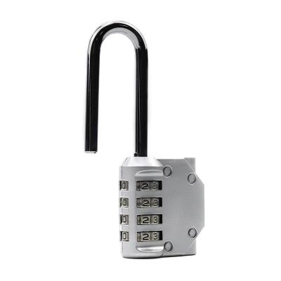 China Big Four Position Security Management B Padlock Long Beam Door Diary Digital Combination Padlock for sale