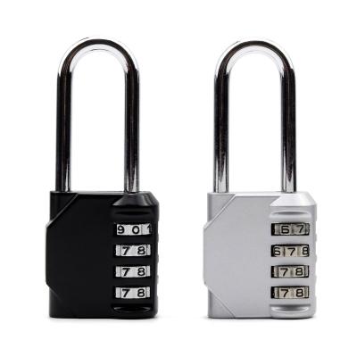 China Large Four Position Management B Security Long Beam Stainless Steel Lock Body Digital Code Lock for sale