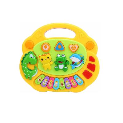 China Toy Baby Piano Educational Toy, Cute Cartoon Animal Pattern Baby Piano Musical Play Toy Toddler Educational Music Toy with Light for Kids Boys for sale