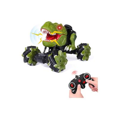 China 1/18 Remote Control R/C CAR Dinosaur Toys 2.4 GHz Monster Truck 360 Spins Stunt Car Rechargeable Cars Toys Outdoor 45 Drift For Boys for sale