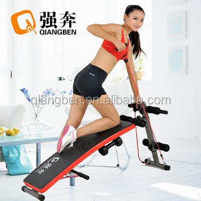 China home fitness equipment weight bench with dumbbell, heavy duty band and door bar QUARTERBACK-Y2-2 for sale