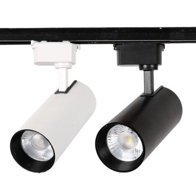 China Modern 10w 20w 30w white and black cob led track lighting with competitive price and high quality for sale