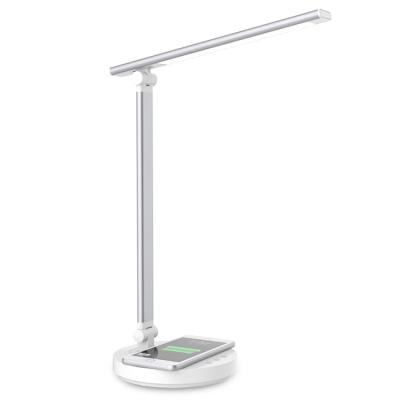 China 5CCT 10W 5V 1A New LED Adjustable Stepless Dimming Desk Lamp with USB Charging Port&Type-C and Protection Switch, Sensitive Control and Auto Timer 45 Min for sale