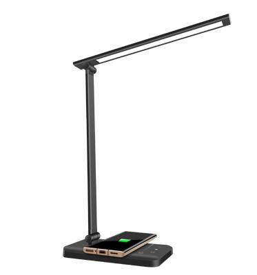 China Hot Sale Adjustable USB Radio 5CCT Dimming Charging Desk Lamp USB Desk Lamp Stand Lamp Auto Timer 5 Rechargeable Brightness Adjustable Charging Student Lamp for sale