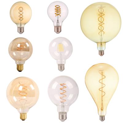 China Factory Wholesale Residential 4W 6W 8W Led Edison Bulb Light G45 A60 ST64 G80 G95 Edison Led Bulbs for sale