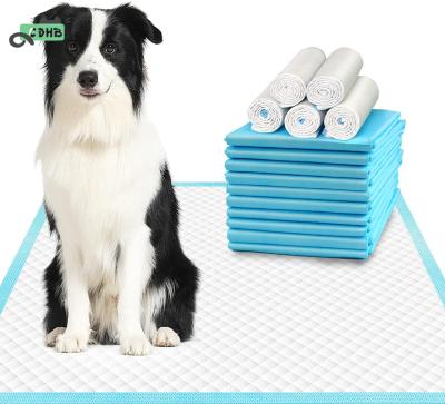 China Free Sample Stocked S M L Wholesale White Pink Blue XL Dog Training Pads Disposable Pee Pads For Dogs for sale