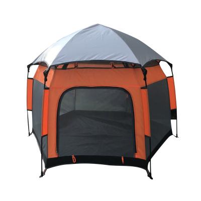 China Extended Type Hot Summer Outdoor Portable Pop Up Beach Tent Kids Playing Sun Shelter Beach Tents Camping for sale