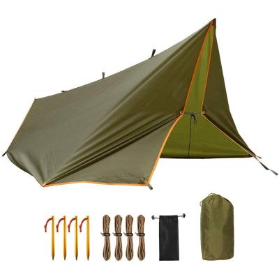 China Hot sale Amazon waterproof portable multifunctional outdoor tarpaulin camping extended type traveling tarp for sale