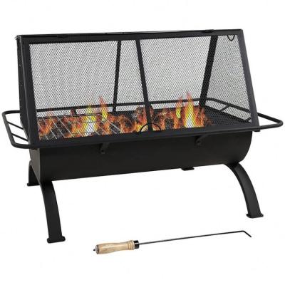 China Easily Assembled Type Picnic Camping Charcoal BBQ Grill Foldable Stainless Steel Barbecue Grill Charbroiler For Outdoor Use for sale