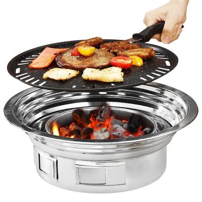 China Easily Assembled Heavy Duty Meat Drum Commercial Portable Stainless Pit Barrel BBQ Grill Charcoal Steel Grill for sale