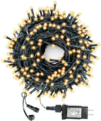 China Waterproof Indoor Outdoor Fairy Christmas Tree Led String Light 8 Patterns 105Ft 300 LED String Christmas Light for sale