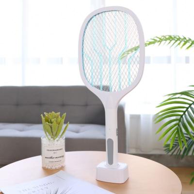 China Wholesale China Amazon Viable Best Selling USB Charged 2 In 1 Electric Bat Fly Mosquito Trap Swatter Racket UV Light Insect Zapper for sale