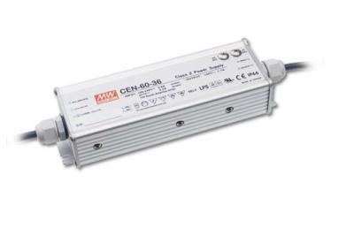 China IP66 60W Single Meanwell LED Driver , Meanwell Dimmable LED Driver for sale