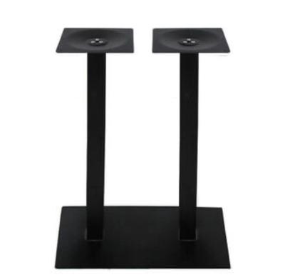 China Modern Customized Coffee Table Leg Black Metal Square Dining Table Base for sale