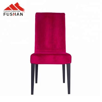 China Traditional Wholesale Indoor Restaurant Luxury Unholstered Fabric Dining Chair for sale