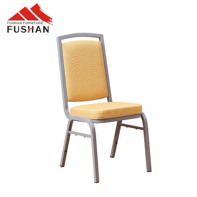 China Modern Modern Home Office Furniture Stacking Wedding Banquet Conference Fabric Upholsterer Metal Dining Hotel Chair For Restaurant for sale