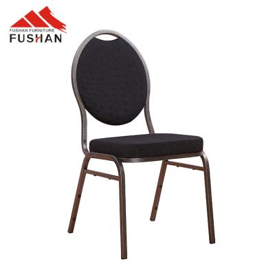 China Traditional Modern Style Hotel Banquet Round Chair Metal Aluminum Frame Wholesale Customized Stackable Upholster Chair for sale