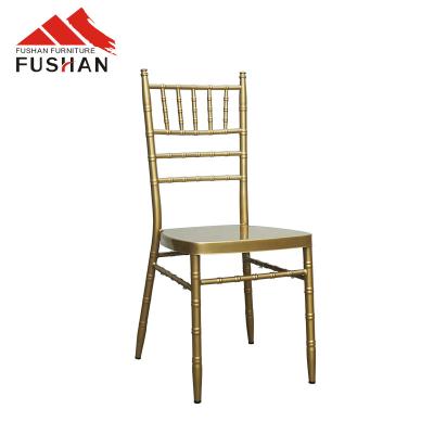 China Modern Stacking Chiavari Chair Dubai Wedding Furniture Banquet Gold Silver Party Dining Chair Metal Event Hotel Chair for sale