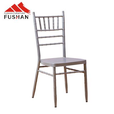 China Modern Bamboo Aluminum Alloy Chair Hotel Dining Chair European Outdoor Wedding Chair Wedding Banquet Event Cafe Chair for sale