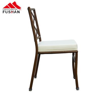 China Cheap Armless Steel Stackable Restaurant Chair Dubai Banquet Chair For Wedding Outdoor And Indoor Event On Sale for sale