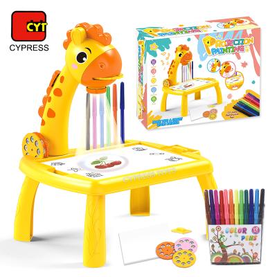 China Popular Educational Toys Giraffe Projector Table Drawing Painting Toys For Children for sale