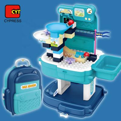 China Building Toy Popular Backpack STEM Learning Building Plastic Table Block Building Block for sale