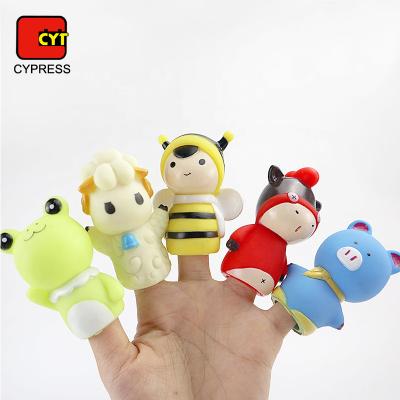 China Soft Funny Small Animal 3D Finger Puppets With Eco - Friendly Vinyl for sale