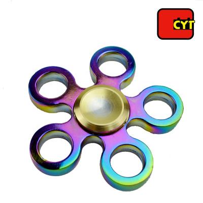 China New Trend Eco Friendly Finger Gyro Hand Crazy Decompression Spinner Toy With Quick Bearing for sale