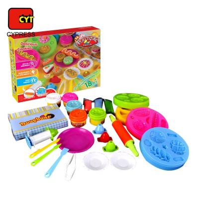 China 18 PCS Colorful Play Food Set Play Dough Tools for Kids 18 Colorful PCS Play Food Set Play Dough Tools for Kids for sale