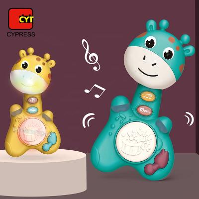 China Toy Newest Arrival Kids Battery Operated Rattle Baby Play Drum Educational Musical Baby Hand Toy for sale