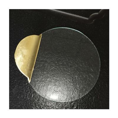 China Various viable promotional goods using free space with thin gold edge round glass gold layer with handle for sale