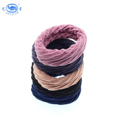 China Wholesale Simple Elastic Cloth Artstar Hair Band Hair Twine Many Color Hair Accessories for sale